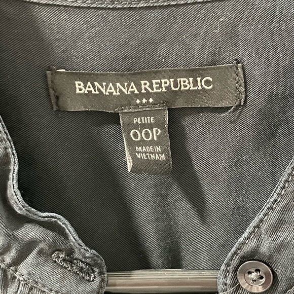 Banana Republic black sleeves dress size 00 petite - Picture 2 of 9